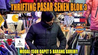 THRIFTING DI PASAR SENEN BLOK 3 - THRIFTING PAS PUASA PUASA JACKPOT!!