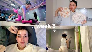 vlog: 2 week check in + pre trip glow ups!!