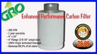 Gro1 Enhanced Performance 4 x 10 Carbon Filter $29.99 at Dr. Greenthumbs Hydroponics