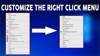 How to Customize Right Click Menu in Windows 7, 8 and 10