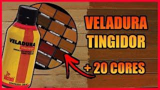 Veladura Tingidor Para Madeiras Resistente a Luz Solar e Com Mais De 20 Cores Para Tingir!