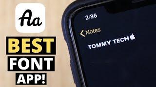 Best Font App For iPhone! (2020)