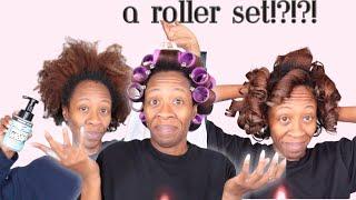 FIRST TIME EVER DOING A ROLLERSET| Trying The Doux's Gangsta Wrap |Heyknottygirl Hair