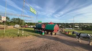 John Doe and horse-drawn vardos pull on to Glastonbury Festival Atchin Tan