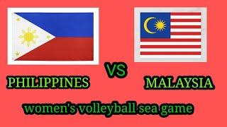 PHILIPPINES VS MALAYSIA  women's volleyball sea game  at vietnam/ 5 /13 / 22 #jemagalanza #seagames