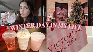 winter vlog ️ shopping, starbucks, & haul  vlogmas day 18 