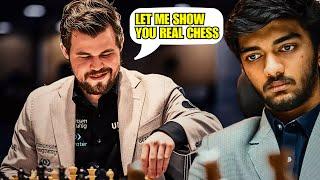 Magnus Carlsen plays CRAZY BENKO GAMBIT against Candidate Gukesh D in Blitz