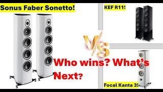 Sonus Faber Sonetto vs Kef R11 Meta vs Focal Kanta 3. Is The Sonus Faber More Than Looks