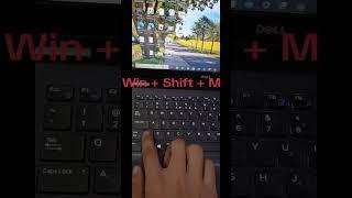 minimize close and restore any window shortcut key#keyboard #shorts