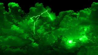 Green Thunder Storm Animated 4K Flashing Lightning 10 Hours Background Video Screensaver Wallpaper