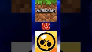 Minecraft vs Brawl Stars  #minecraft #vs #brawlstars #shorts