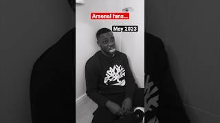 Arsenal fans March 2023 vs May 2023… #shorts
