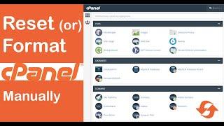 How to Reset or Format cPanel Manually | cPanel File and Directory Restoration.