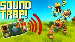 You Can Use Sound to Distract the Farmbots! - Scrap Mechanic Survival Mode [SMS 78]