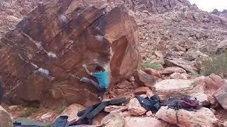 Charlie Barrett sends Progressive Guy v10 Red Rocks