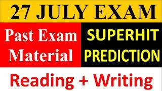 FINAL PREDICTION FOR 27 JULY IELTS EXAM , 27 July 2024 Ielts exam, 27 July IELTS Test Prediction