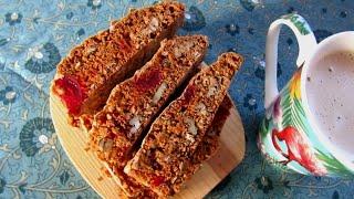 Cherry and pecan biscotti (How to make biscotti) | Just Anya