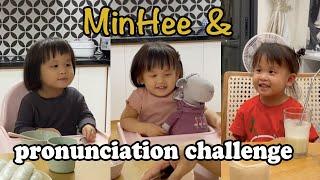 MinHee và thử thách phát âm | Em bé nói tiếng Anh MinHee | growwithminhee