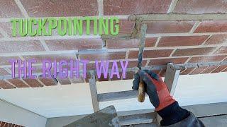 DIY Step by Step Tuck Pointing By Actual Mason