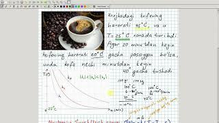 Hosila yordamida modellashtirish - Nyutonning sovish qonuni. Algebra 11-sinf. 18-dars