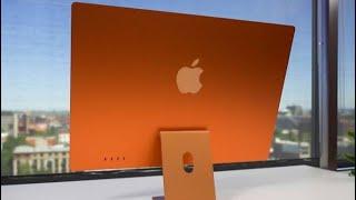 The NEW 24" iMac UNBOXING and SETUP - ORANGE - Details in description | @greendrill