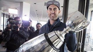 Bleary-eyed Argos back in Toronto after Grey Cup victory party