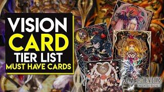 DON'T IGNORE CARDS | Vision Card TIER LIST | Must Have Cards | War of the Visions | Brave Exvius