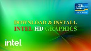 How to install intel hd graphics driver in windows 10 | ROHIT K ANIL