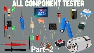 All Component Tester#Transistor||Capacitor||Resistance||Diode||Speaker||Continuity tester