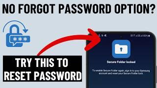 Forgot Secure Folder Password on Samsung | Reset Secure Folder Password Problem Solved