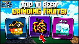 Top 10 BEST Fruits For Grinding In Blox Fruits!
