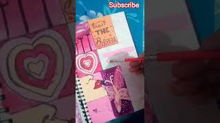 Decorating front page of dairy.|| part7 || #youtubeshorts #sonakshi #art #shorts