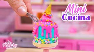 SATISFACTORY MINIATURE MELTED ICE CREAM CAKE | ICE CREAM DRIP CAKE | MY CAKES