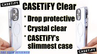 CASETiFY’s Slimmest Case: Clear for iPhone 14 Pro Max! Crystal Clear, MagSafe, 6 ft Drop Protection!