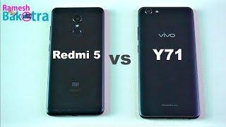 Vivo Y71 vs Redmi 5 Speed test, Camera and Charging Compare