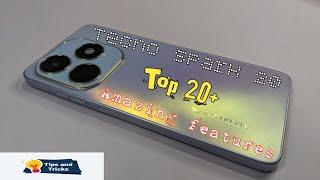 Tecno Spark 20 | Top 20+ Special Features, Amazing Features, You Need To Know, Tips & Tricks