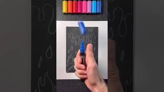 Let’s Draw Water and Fire with Satisfying Markers!  #visualart