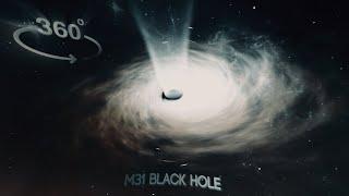 Zooming into the Andromeda Galaxy - M31 BLACK HOLE (360° VR Simulation)