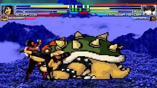 NICK54222 MUGEN: MK1 Scorpion and Bowser VS Tatsuya Shiba and MK1 Ermac