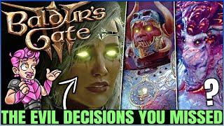 Baldur's Gate 3 - 10 Worst Most EVIL Choices You Can Make - Secret Rewards for Being Bad You Missed!