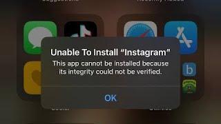 Fix: This App cannot be installed because its integrity could not be verified in iPhone