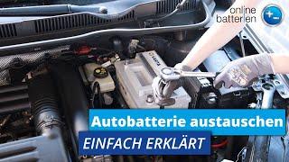 Autobatterie wechseln | Tutorial | Anleitung