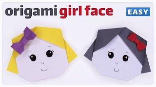 how to make origami girl face step by step easy