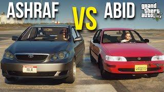 ASHRAF BHAI CHALLENGED ABID FOR A RACE! | COROLLA VS COROLLA | GTA 5 MODS PAKISTAN