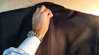 Tailoring jacket horrific alteration job. Rectifying it the professional way.