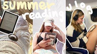 summer reading vlog | beachy reads, book shopping