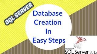 SQL Server Tutorial for Beginners | Creating Database in SQL SERVER 2012 In Easy Steps