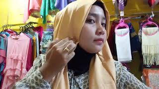 Jilbab KeKantor l Satin polos ala Wiwik Sundari