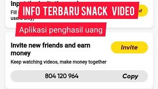 CARA MENGATASI KODE UNDANGAN SNACK VIDEO TIDAK BERLAKU BEGINJ CARANYA