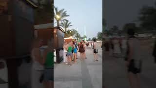 Blond English girls fighting in Ibiza 